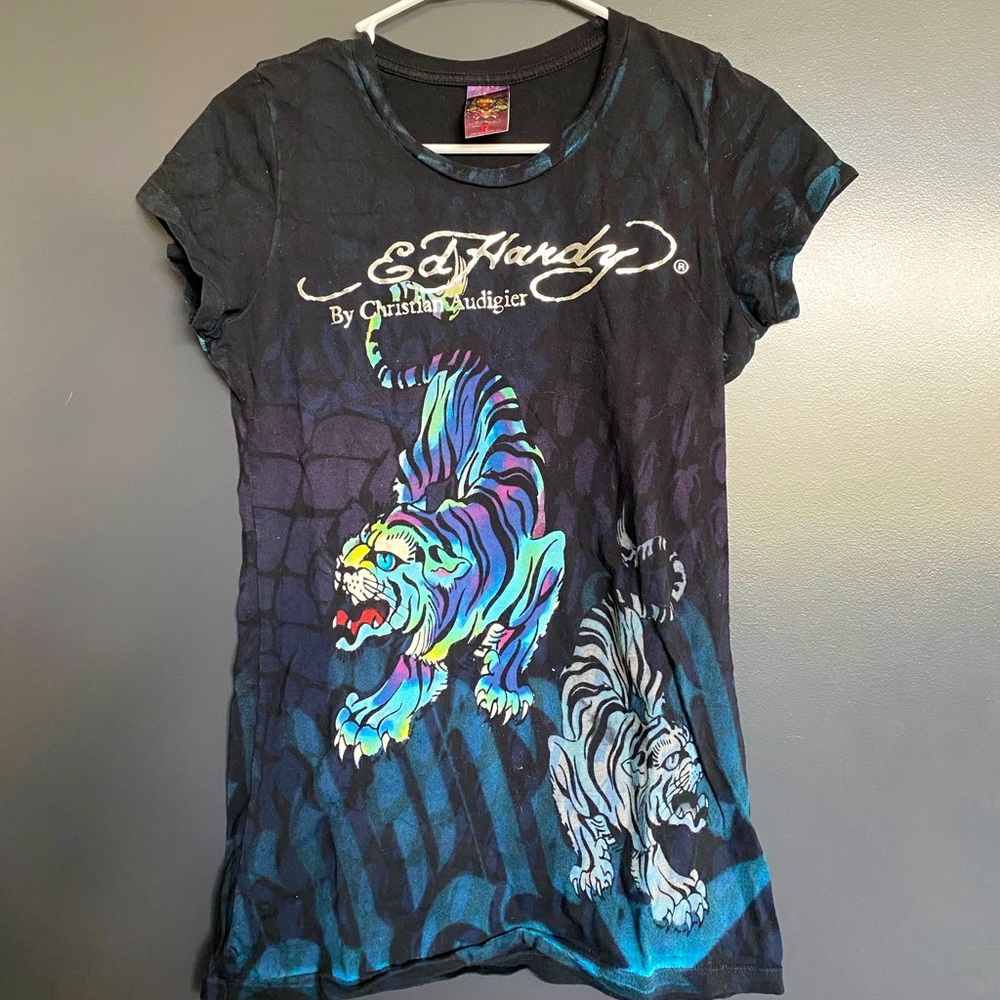 Ed Hardy Christian Audigier Tiger Shirt